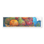 Fruits and Sunflower Painting Art - Multi bumper stickers
