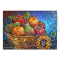 Fruits and Sunflower Painting Art - Multi