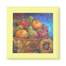 Fruits and Sunflower Painting Art - Multi