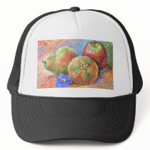 Fruits Apple Pear Mandarin Painting Art - Multi