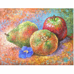 Fruits Apple Pear Mandarin Painting Art - Multi photo sculptures