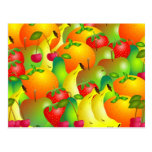Fruity Background Post Cards