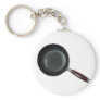 Frying pan with cooking oil keychains