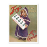 Fry's "Five Boys" Milk Chocolate Ad Sign postcards