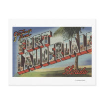 Ft. Lauderdale, Florida - Large Letter Scenes Post Cards