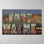 Ft. Wayne, Indiana - Large Letter Scenes 2 posters