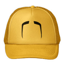 Fu Manchu Moustache Mesh Hats