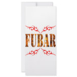FUBAR RACK CARD DESIGN