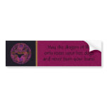 Fuchsia Dragon Bumper Sticker bumper stickers