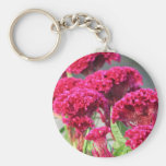 Fuchsia Flowers Keychain