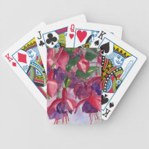 Fuchsia Frenzy Bicycle Card Deck