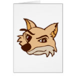 Fuchskopf fox head grußkarte