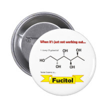 Fucitol Organic molecule Pinback Buttons