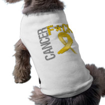 Fuck Cancer - Bladder Cancer Doggie Shirt
