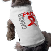 Fuck Cancer - Blood Cancer Doggie T-shirt