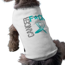 Fuck Cancer - Cervical Cancer Pet Tee