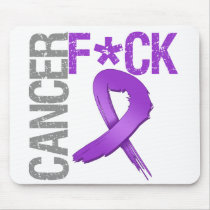 Fuck Cancer - Pancreatic Cancer Mouse Pad