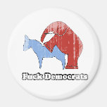 Fuck Democrats Faded.png Fridge Magnet