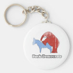 Fuck Democrats Faded.png Key Chain