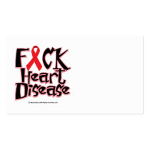 Fuck Heart Disease Business Card
