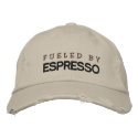 FUELED BY ESPRESSO embroidered hats