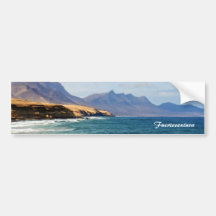 Fuerteventura, painting effect bumper sticker