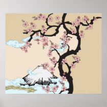 Fuji and Sakura Print
