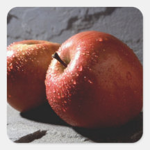 Fuji Apples Square Sticker