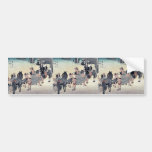 Fujieda by Ando, Hiroshige Ukiyoe Bumper Sticker