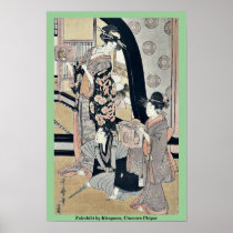 Fukubiki by Kitagawa, Utamaro Ukiyoe Print