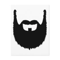 Full beard post cards