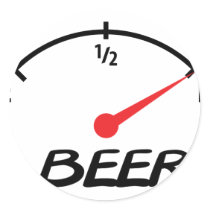 full beer level icon round stickers