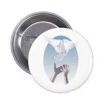 Full Colour Dove and Hands Image Button