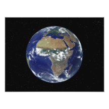 Full Earth Showing Africa and Europe Photograph