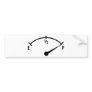 full fuel indicator icon bumper sticker