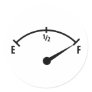 full fuel indicator icon stickers