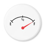 full fuel tank indicator gauge magnets
