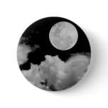 FULL MOON CLOUDS BLACK AND WHITE buttons