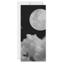 FULL MOON CLOUDS BLACK AND WHITE