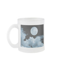 FULL MOON CLOUDS BLUE MUGS