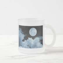 FULL MOON CLOUDS BLUE MUGS