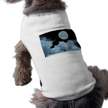 FULL MOON CLOUDS BLUE PET TEE