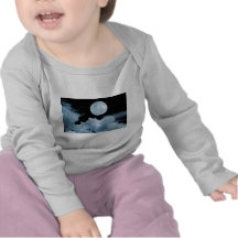 FULL MOON CLOUDS BLUE SHIRT