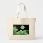 FULL MOON CLOUDS GREEN CANVAS BAGS