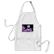 FULL MOON CLOUDS PURPLE APRON
