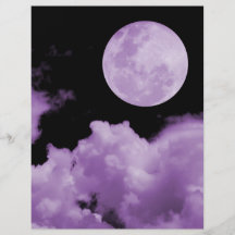 FULL MOON CLOUDS PURPLE FLYERS