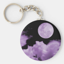 FULL MOON CLOUDS PURPLE KEY CHAINS