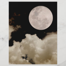 FULL MOON CLOUDS SEPIA FULL COLOUR FLYER