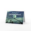 Full Moon Graveyard Happy Halloween Card