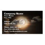 Full Moon in Cloudy Night Business Card